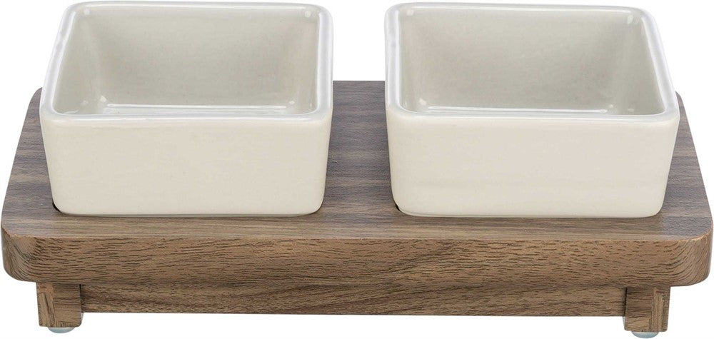 CityStyle matbar, keramik/MDF, 2 × 0.4 l/12 × 12 cm/30 × 4 × 15 cm, gr