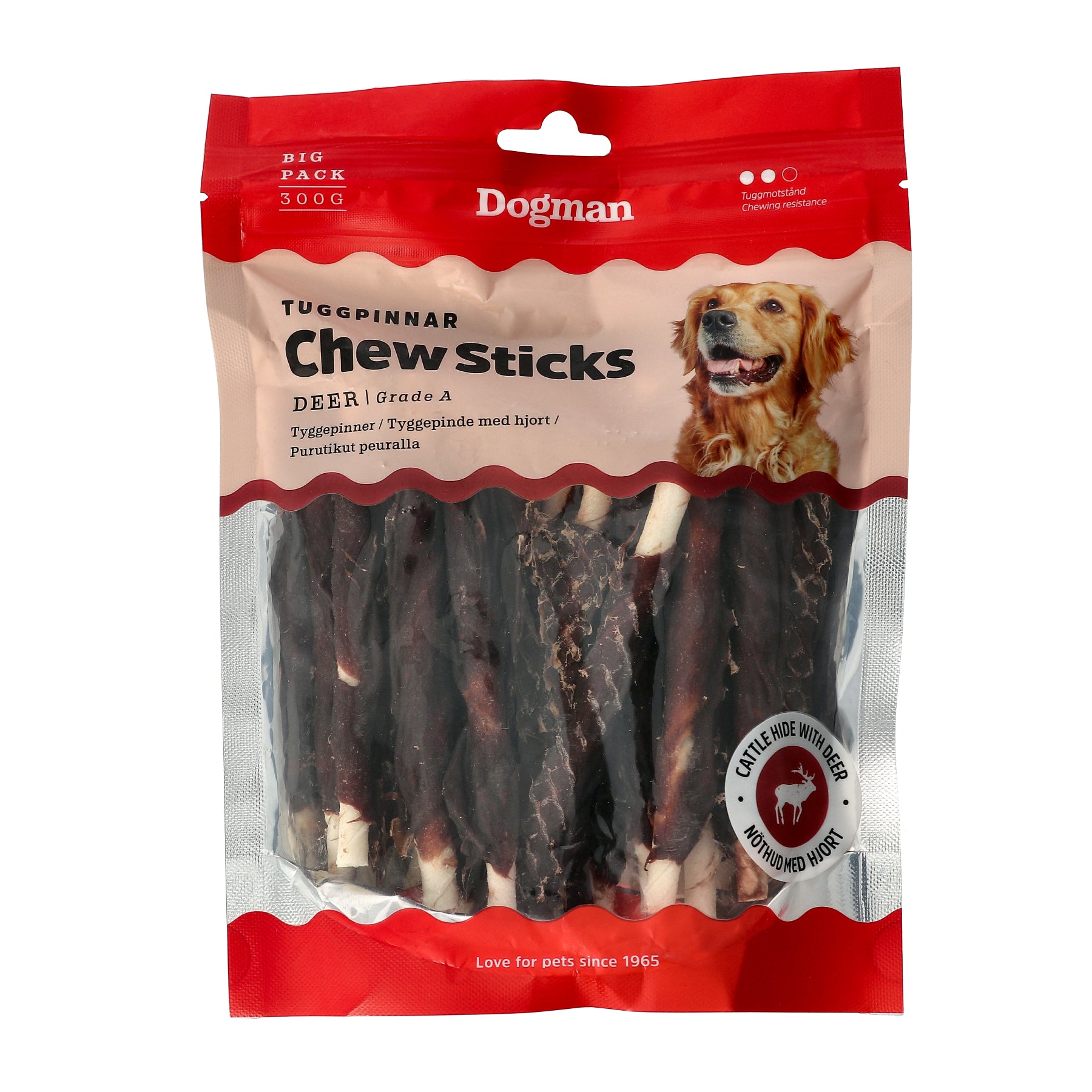 Dogman Chew sticks deer 12,5cm 25p