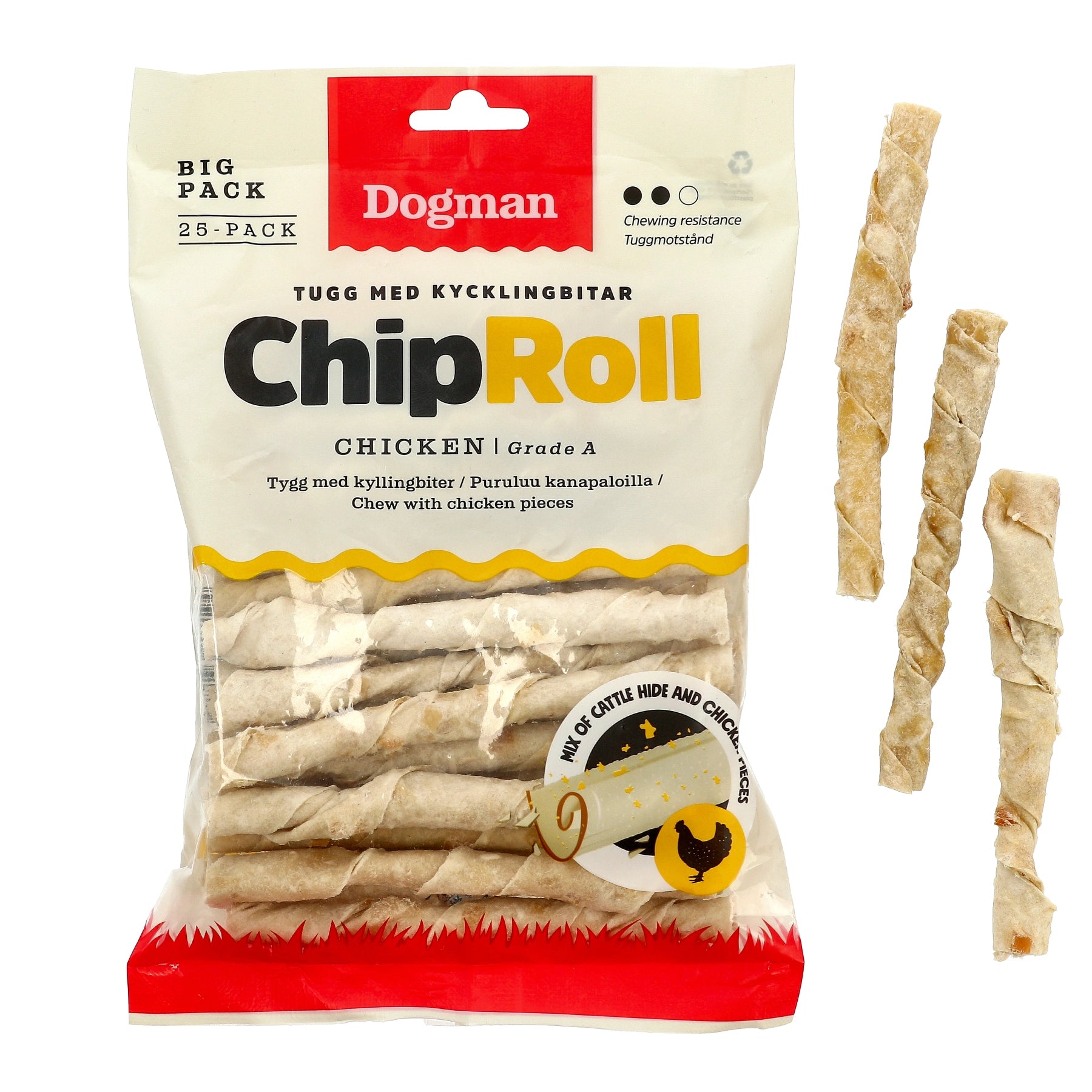 Dogman Chicken Chip Roll 25p